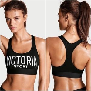 Victoria's Secret Sports Bra Size M Black/White